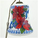 Blue & White Christmas Poinsettia